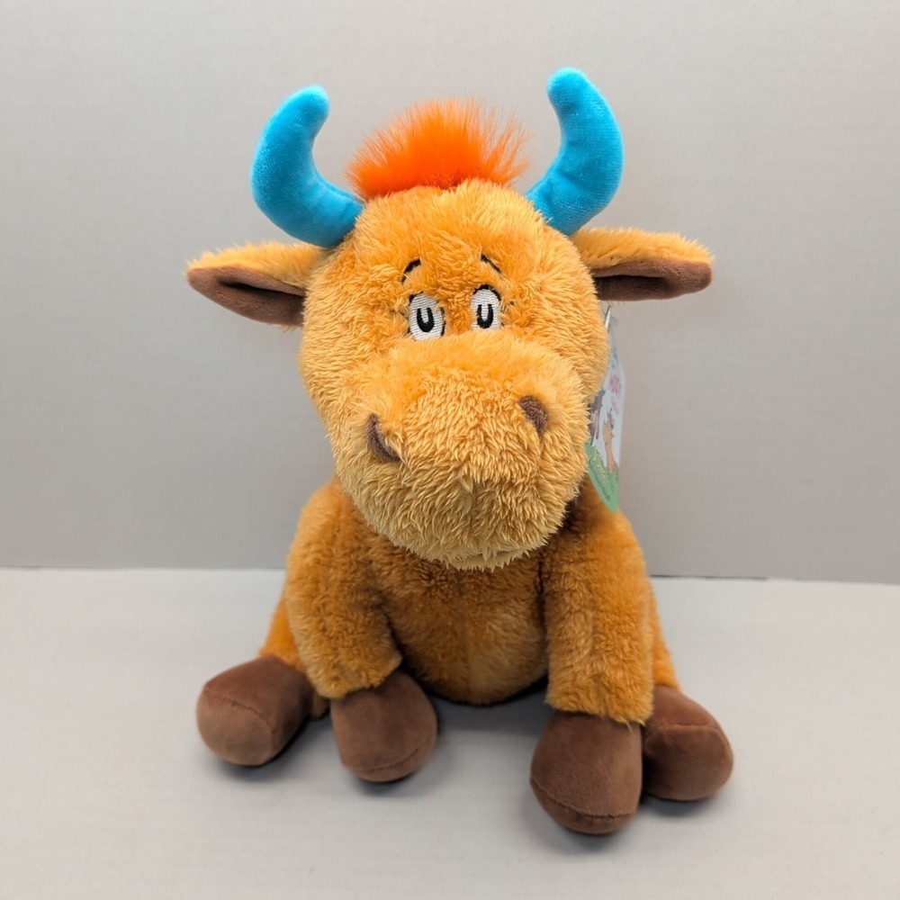 Kohl's Cares Dr. Seuss Mr. Brown Can Moo Plush Orange Cow Stuffed w/tag 12"